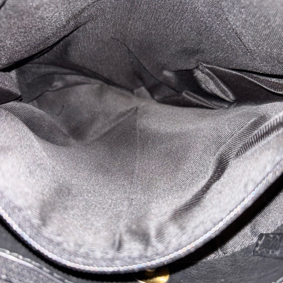 Great American Leather Works Patchwork Crossbody Handbag Black and Brown - Picture 6 of 15